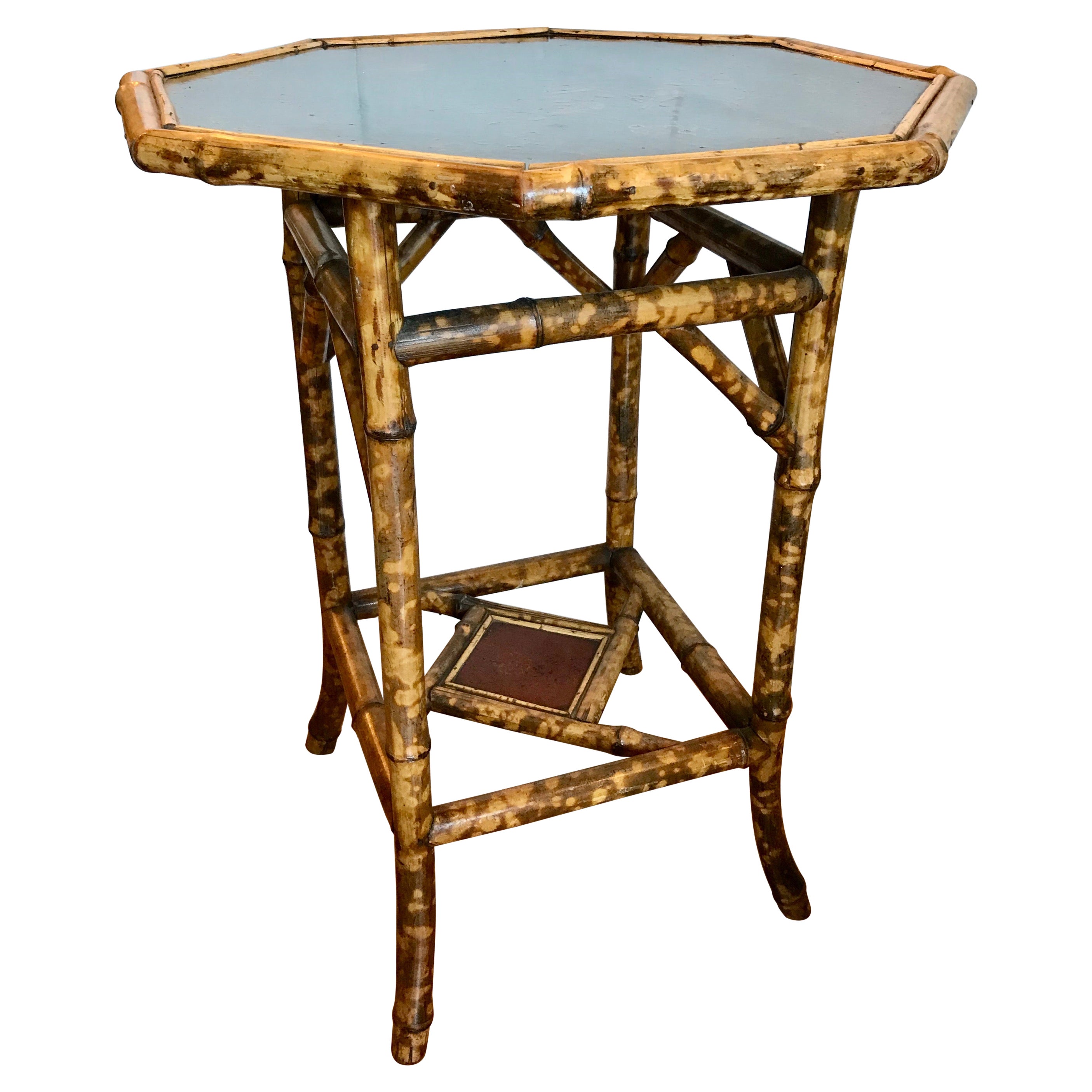 Edwardian  " Tortoise Shell "  Bamboo Occasional Table For Sale