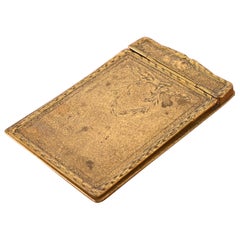 Tiffany Studios New York Louis XVI Gilt Bronze Notepad Holder, Circa 1910