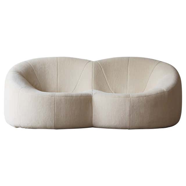 Art Deco Shell Back Sofa, Newly Upholstered at 1stDibs | art deco shell ...