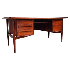 Vintage Midcentury Rosewood Desk by Arne Vodder for H.P. Hansen