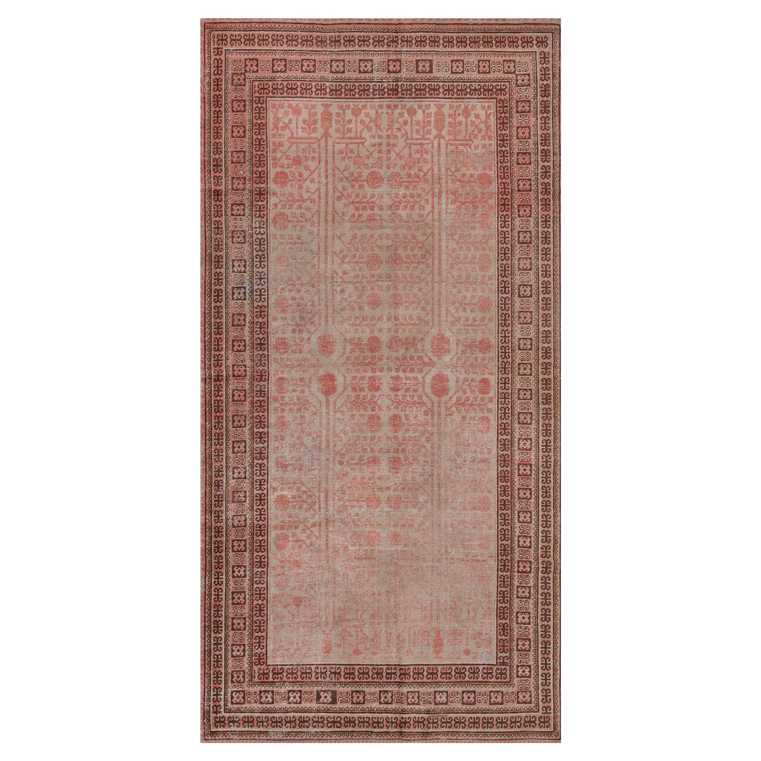 Hand Knotted Khotan Rug, circa 1900  For Sale