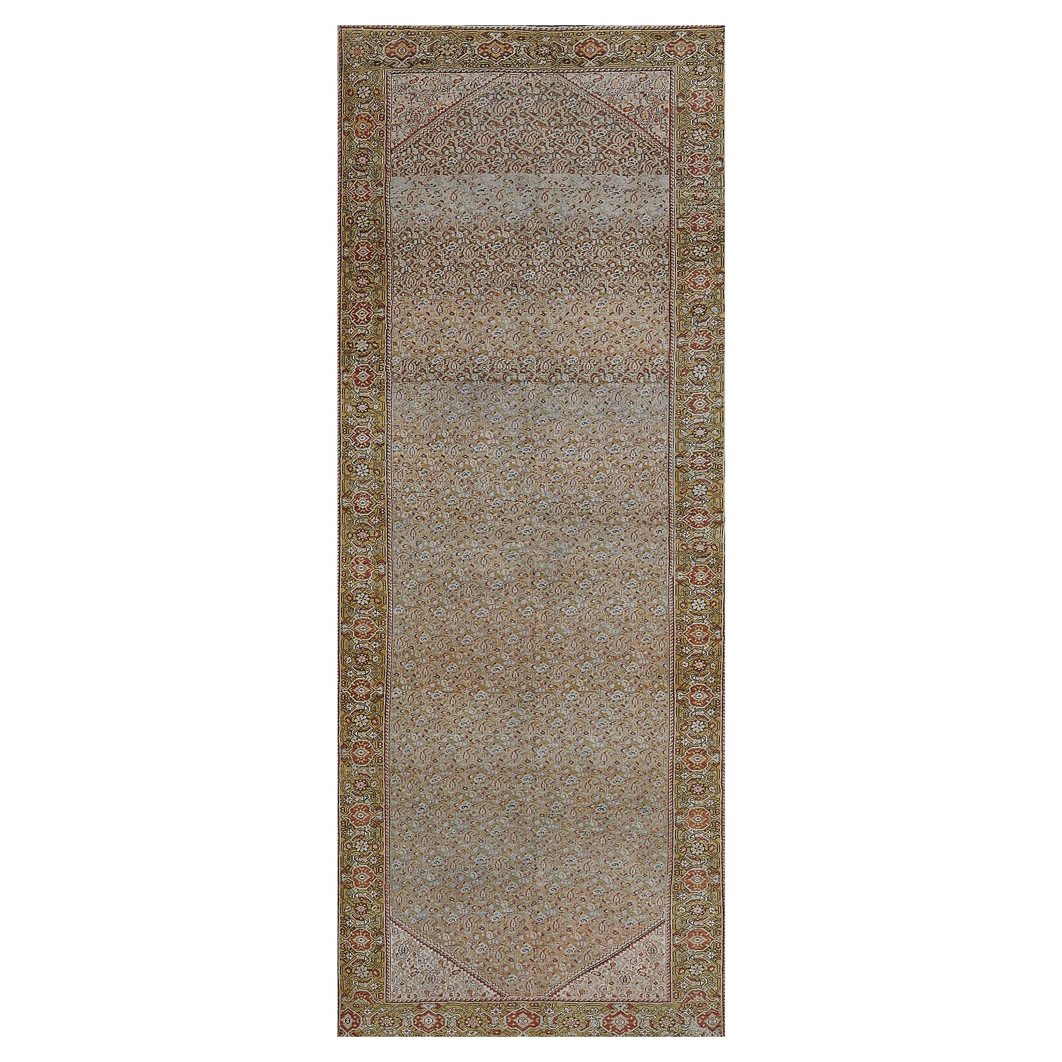Hand Knotted Antique Wool Malayer Rug