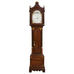 Antique Georgian Mahogany Longcase Clock by Mummery, Dover