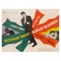Vintage Saturday Night And Sunday Morning, Unframed Poster, 1960