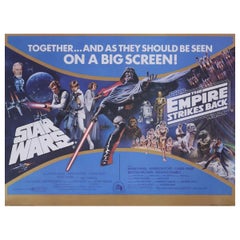 The Star Wars / Empire Strikes Back *Double Bill*, ungerahmtes Poster, 1980