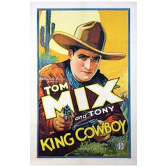 Vintage King Cowboy, Unframed Poster, 1928