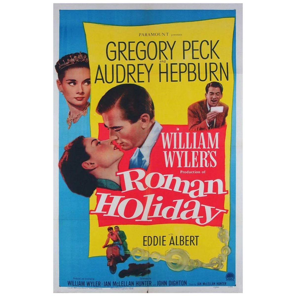 Roman Holiday, Unframed Poster, 1953 For Sale