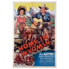 Vintage Home In Wyoming, Unframed Poster, 1942