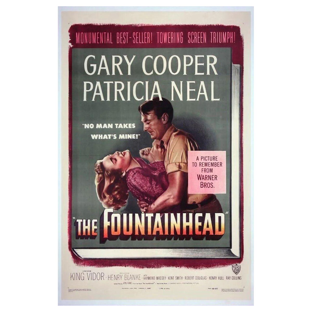 The Fountainhead, Unframed Poster, 1949 For Sale
