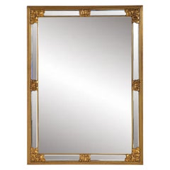 High-Quality Gilded Glazing Bead and Bevelled Large Mirror