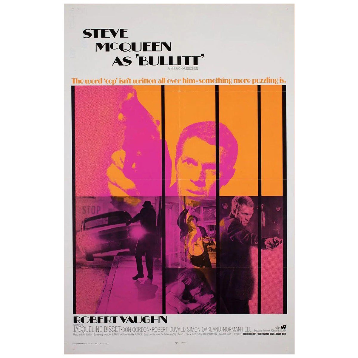 Bullitt, Unframed Poster, 1968 For Sale