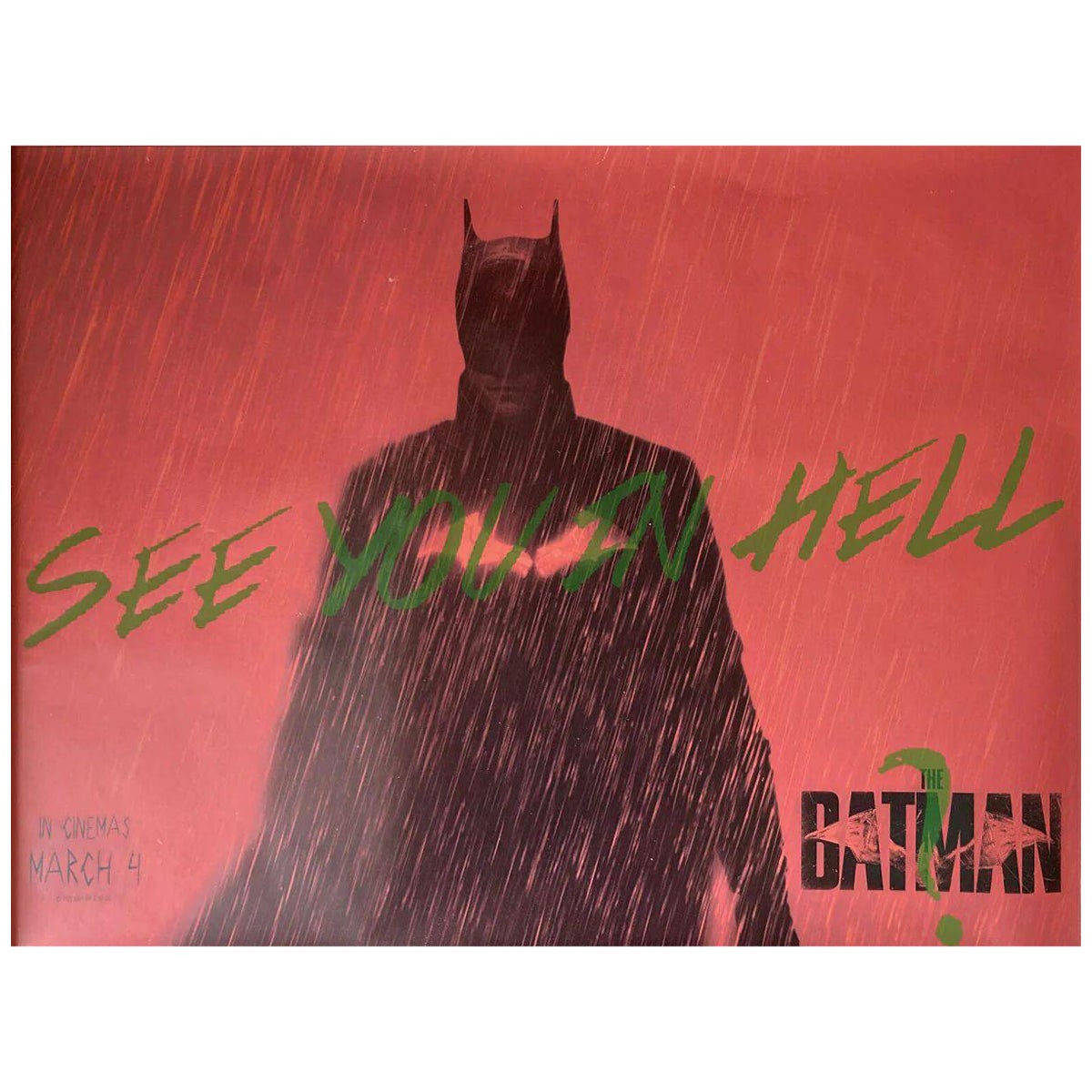 The Batman, Unframed Poster, 2022 *Rare* For Sale