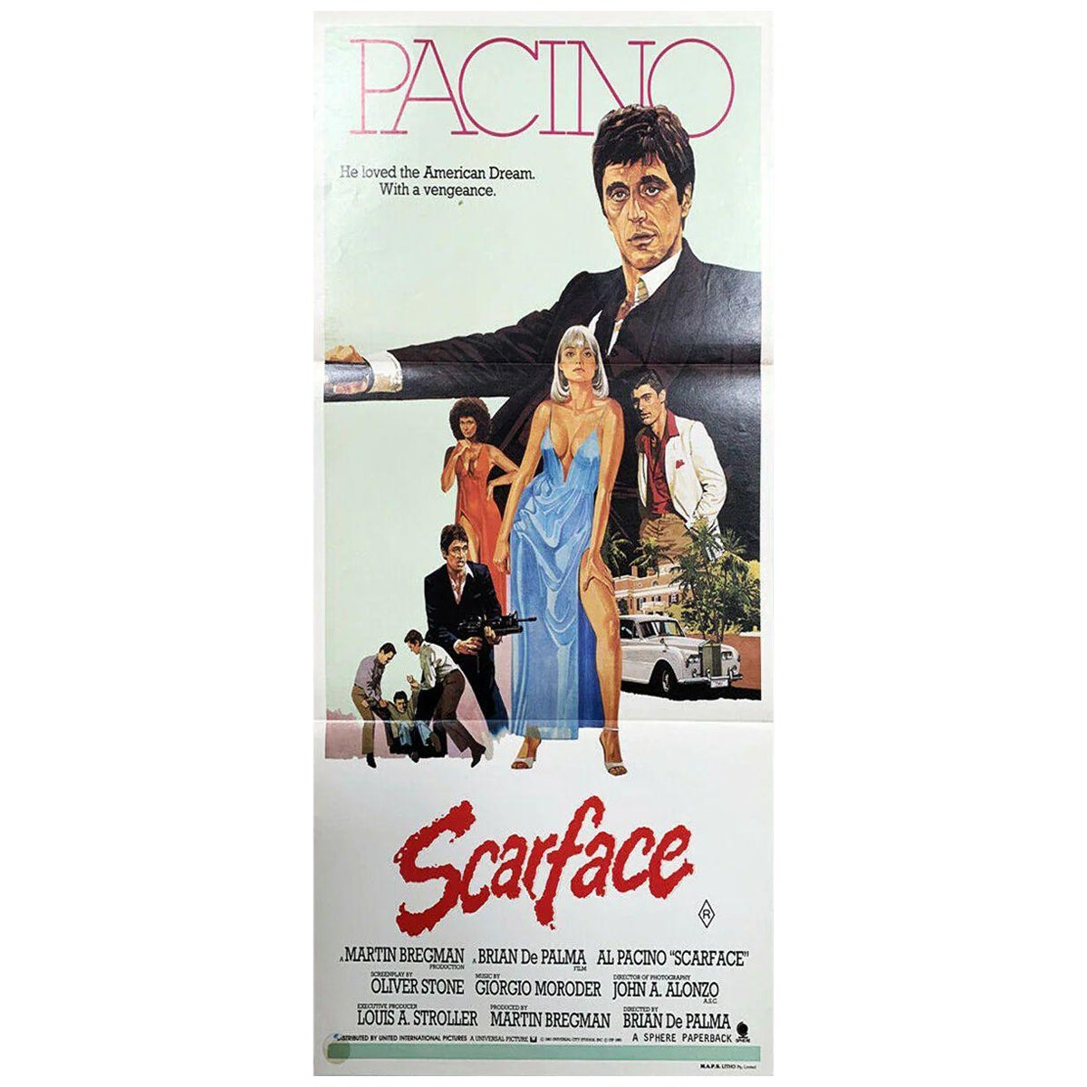 Scarface, Unframed Poster, 1983 For Sale