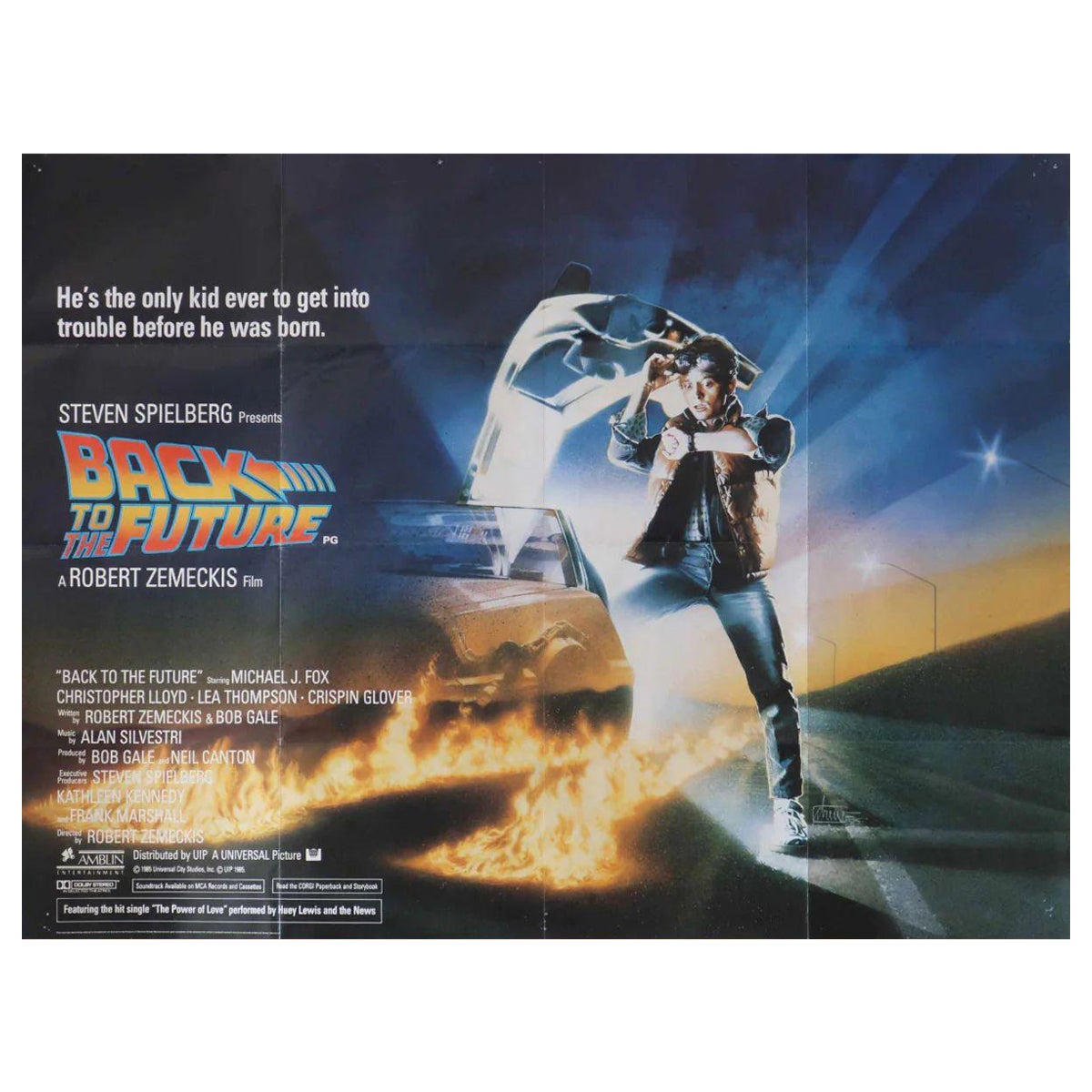 Back To The Future, Unframed Poster, 1985 For Sale