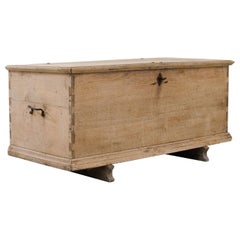 19th Century French Wooden Trunk