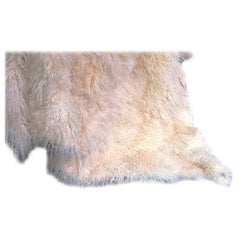 Fur Blanket - Mongolia White and Cashmere