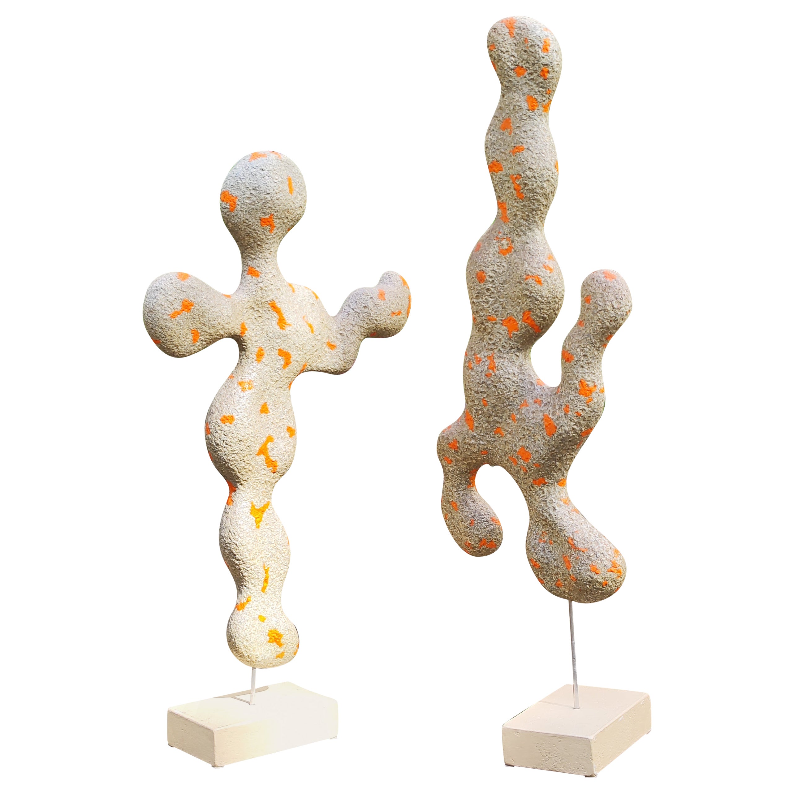 Late 1970s Sculptures in Resin in the Way of Jean Arp, Picasso, France For Sale