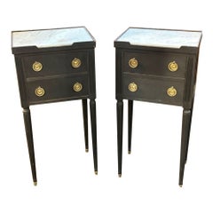 Pair of 19th Century French Louis XVI Style Painted Drink Tables
