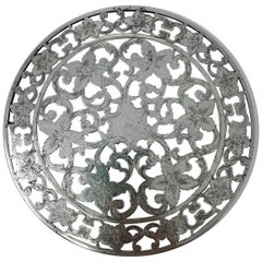 Pierced Sterling Silver Trivet