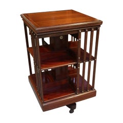 Antique Mahogany Revolving Bookcase