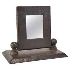Vintage Bronze Swivel Mirror