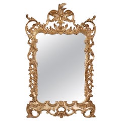 Fine Beveled Genuine Gold Leaf Gilded French Rococo Style LaBarge Mirror 