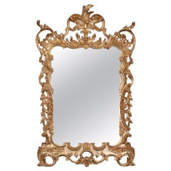 Fine Beveled Genuine Gold Leaf Gilded French Rococo Style LaBarge Mirror