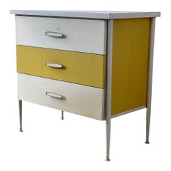 Used Mid-Century Modern 3 Drawer Dresser Steel Framed George Nelson in Style 