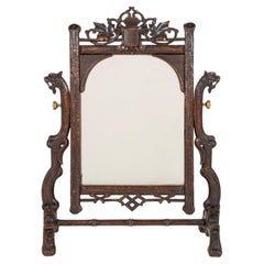 Antique Black Forest Vanity / Dressing Mirror 