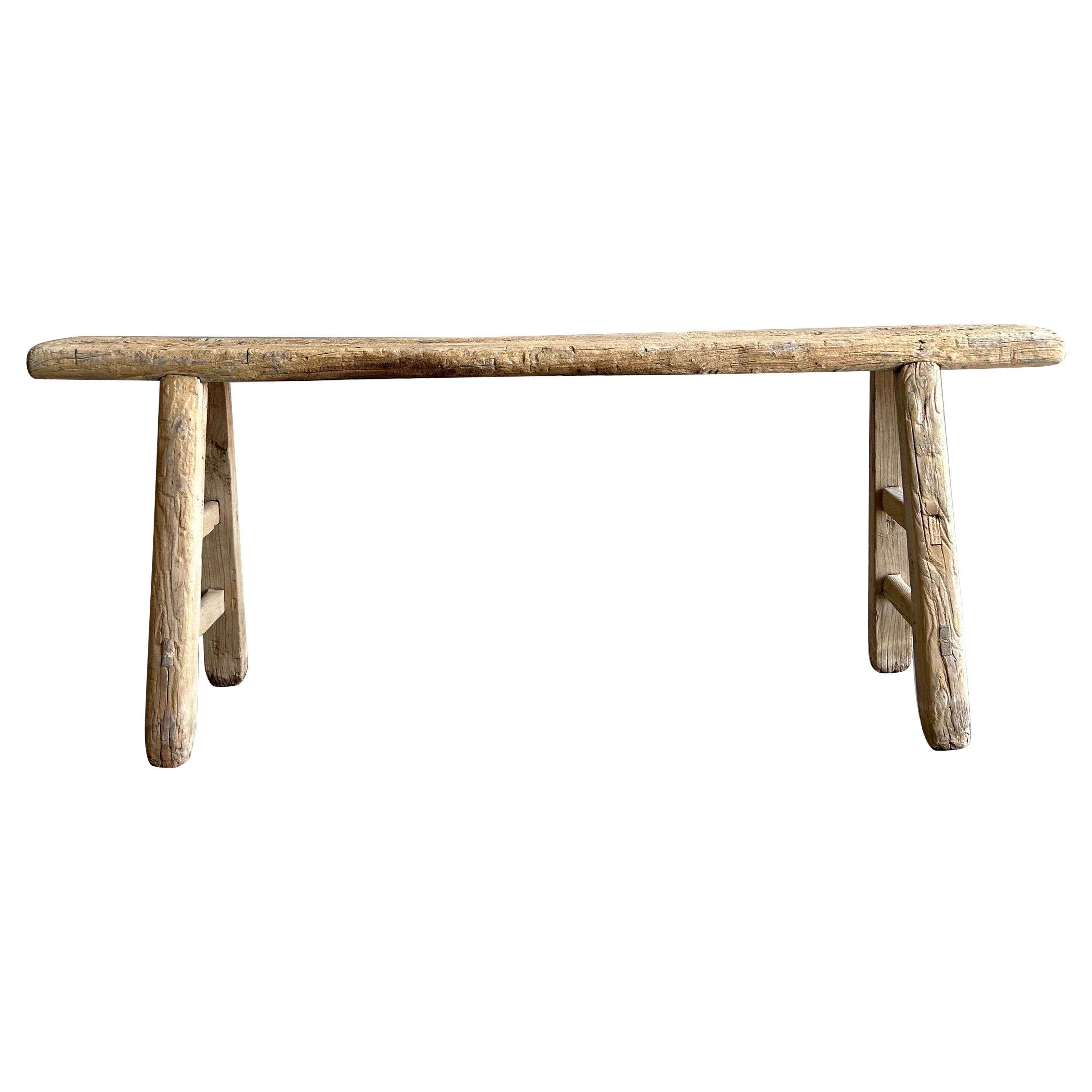 Long skinny cheap wood bench