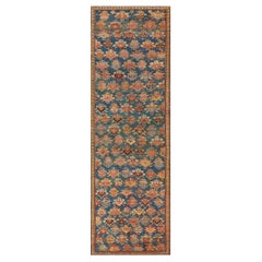 Antique Hand Knotted Wool Floral Karabagh Rug