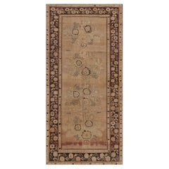 Antique circa-1900 Floral Wool Karabagh Rug