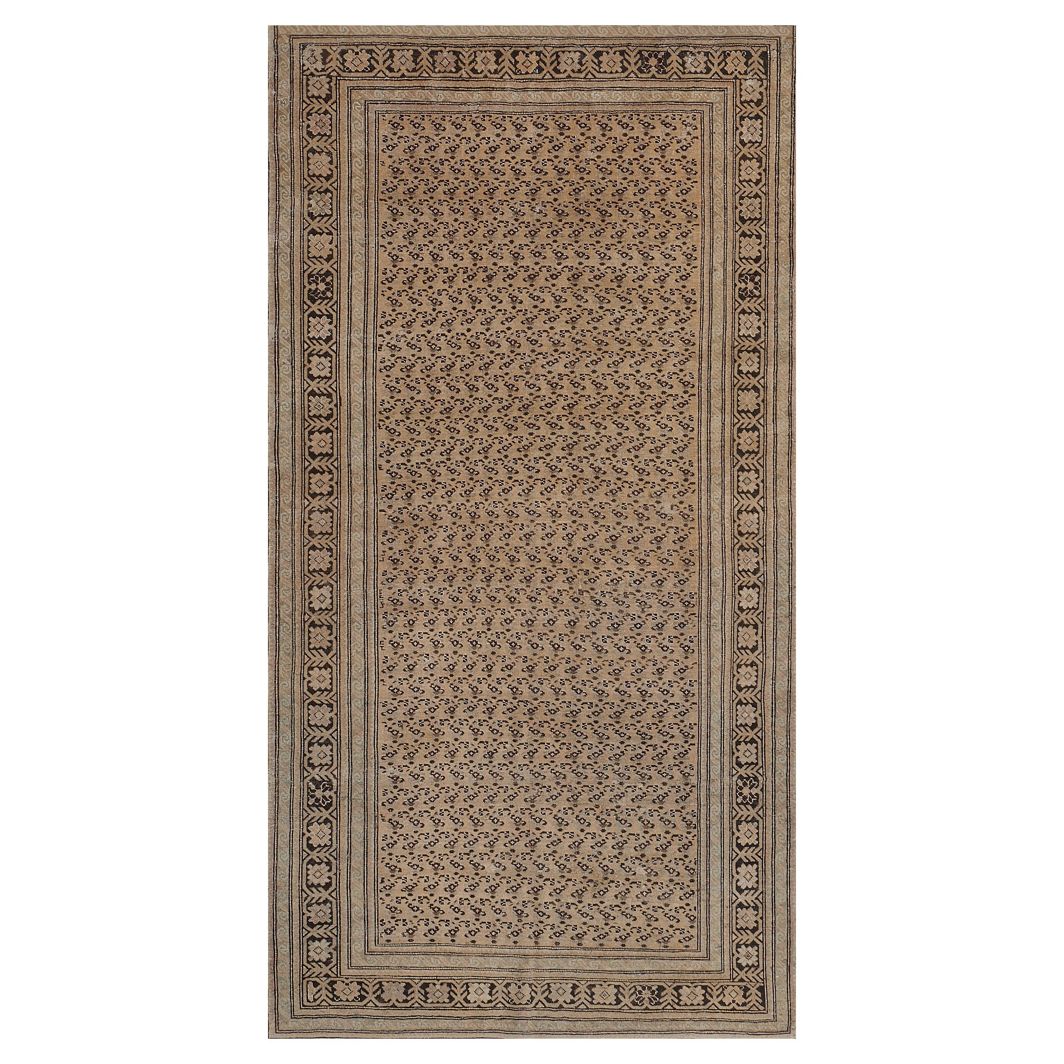 Hand Knotted Late 19th Century Wool Karabagh Runner For Sale