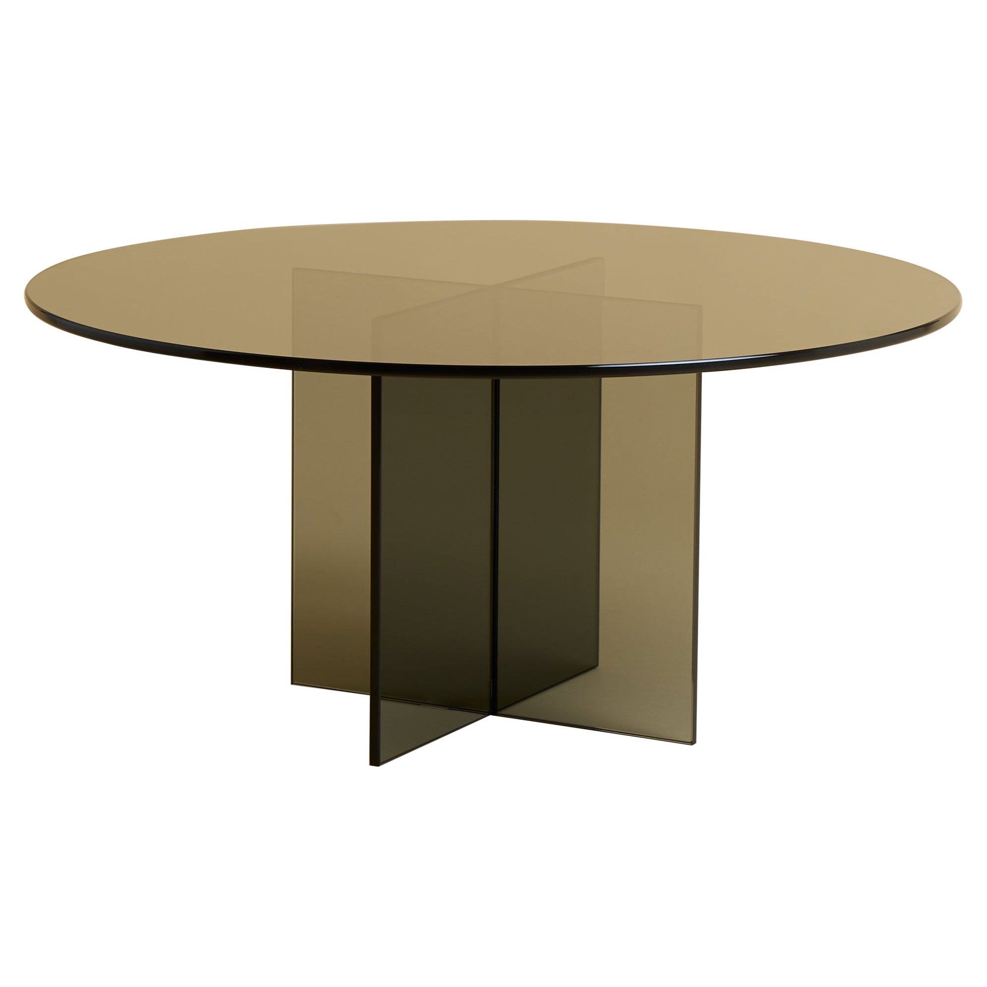 Smoked Glass Coffee Table, Made in Italy For Sale at 1stDibs