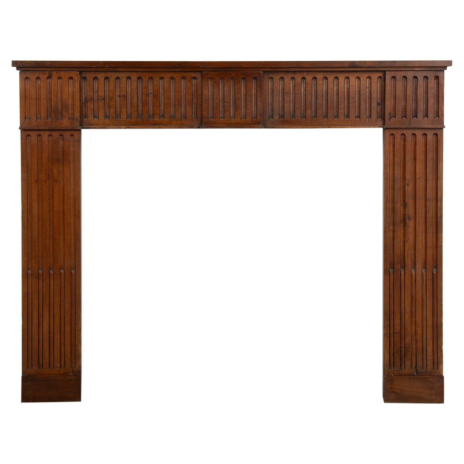 Antique Fireplace mantel in Wood  For Sale