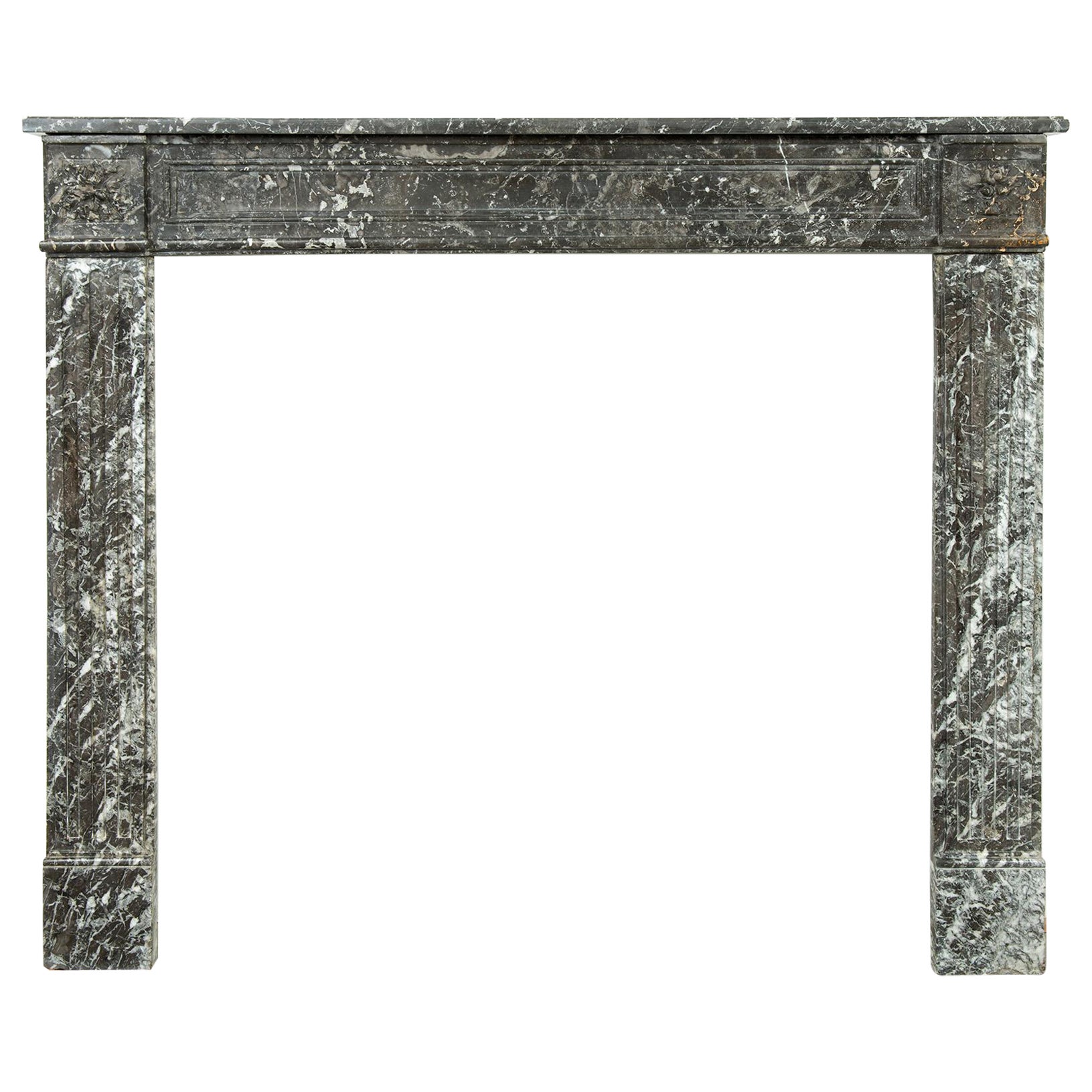 Antique Marble Fireplace Mantel