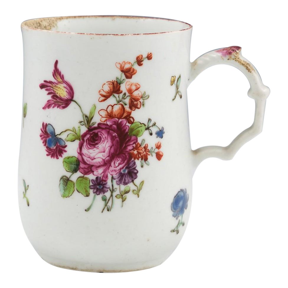 A Longton Hall Porcelain Mug, c1760 For Sale