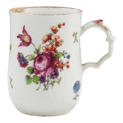 A Longton Hall Porcelain Mug, c1760
