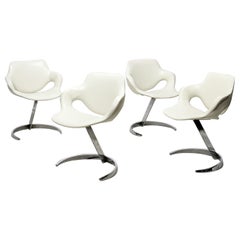 Space Age Scimitar Chairs by Boris Tabacoff