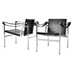 LC1 armchairs by Le Corbusier for Cassina 1970S, set of 2