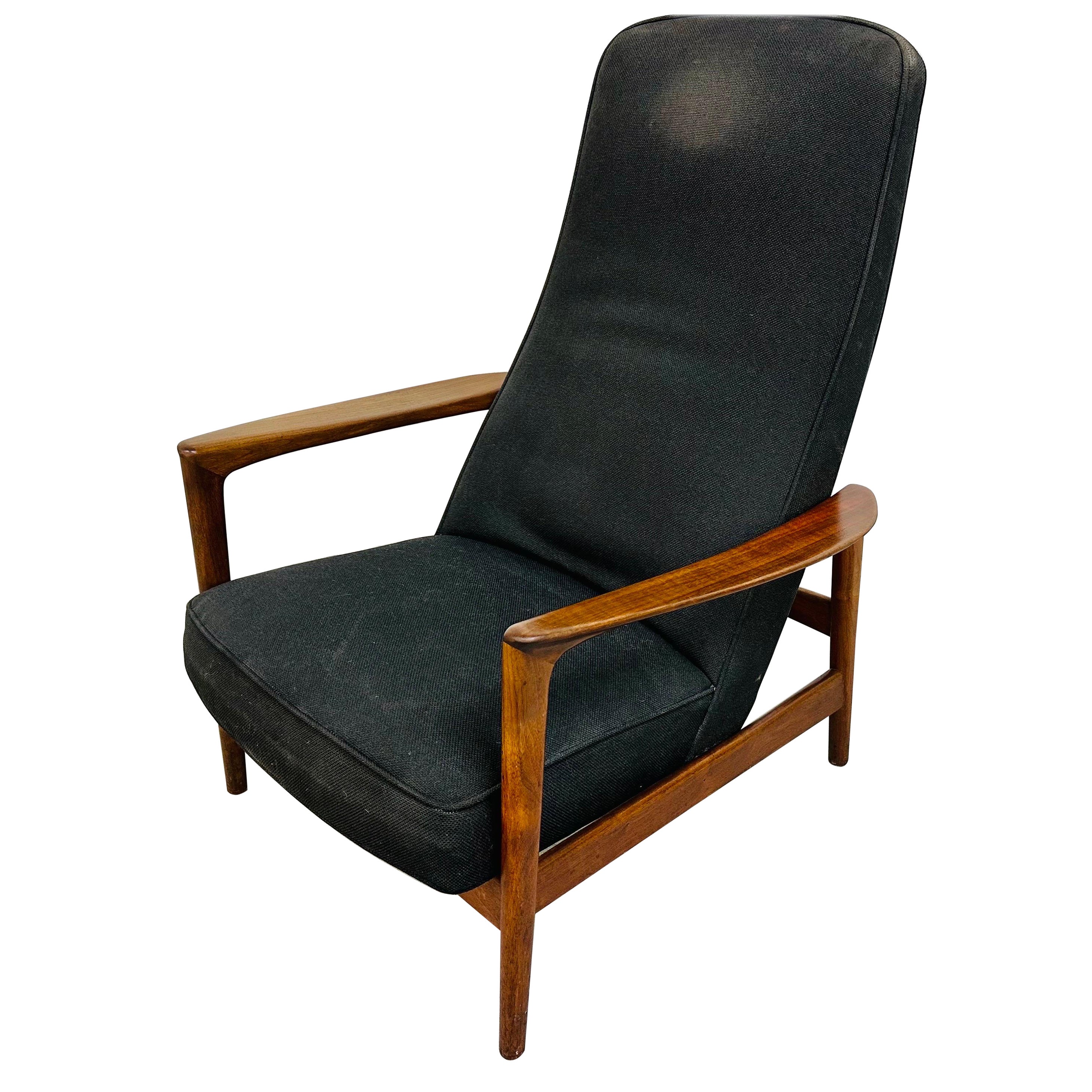 Mid-Century Danish Modern Walnut Lounge Chair