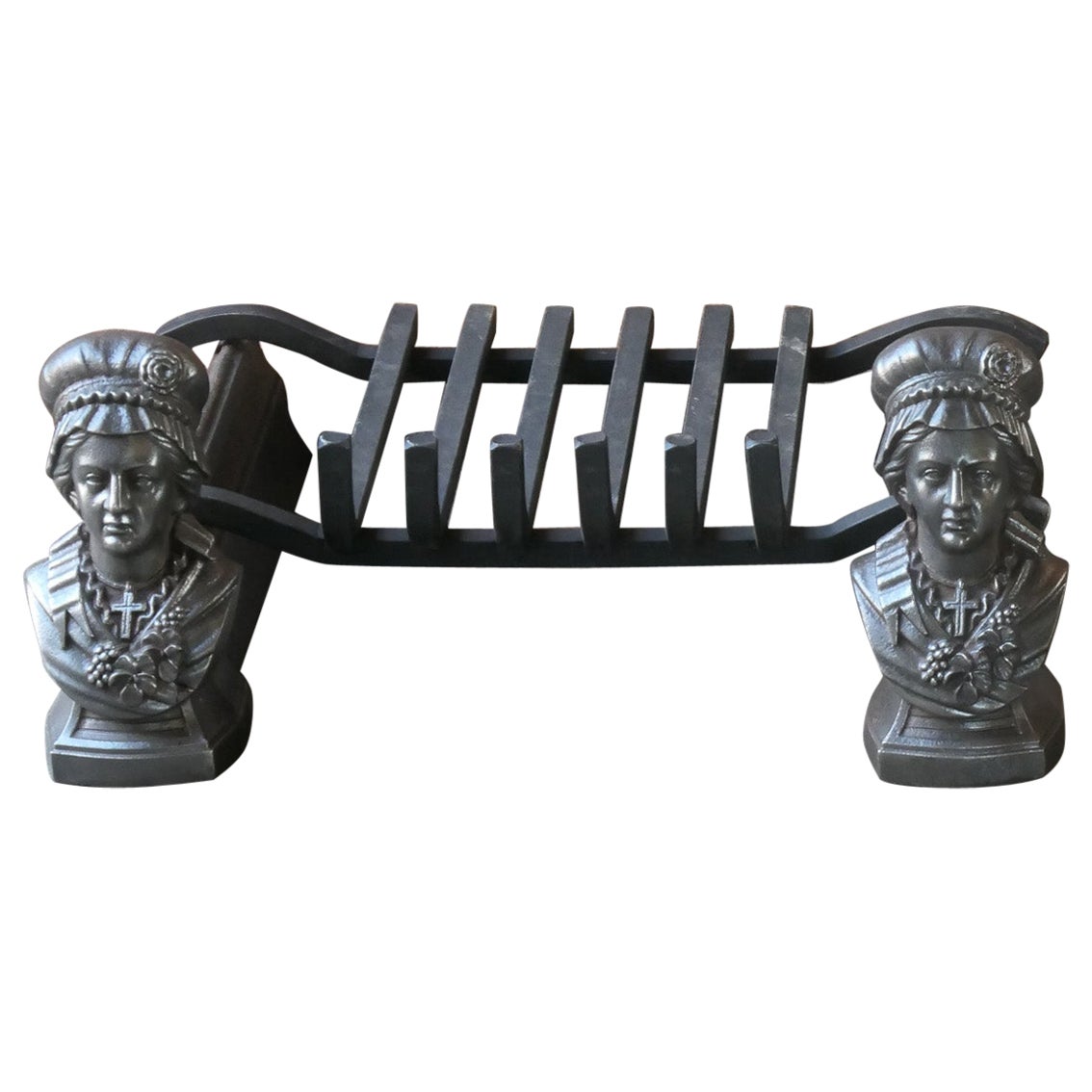 French Napoleon III Fireplace Log Grate, 19th Century For Sale