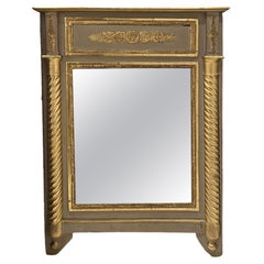 Small 19th Century Empire Mirror with Water Gilding