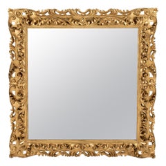 Miroir Florentine en bois doré du XIXe siècle