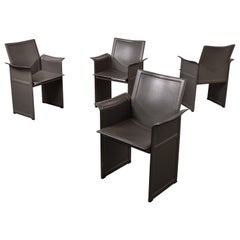 Korium dining chairs from Tito Agnioli for Matteo Grassi