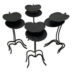 Four Pair of Salterini-Tempestini Lily Pad Nesting Tables, Sold in Pairs 