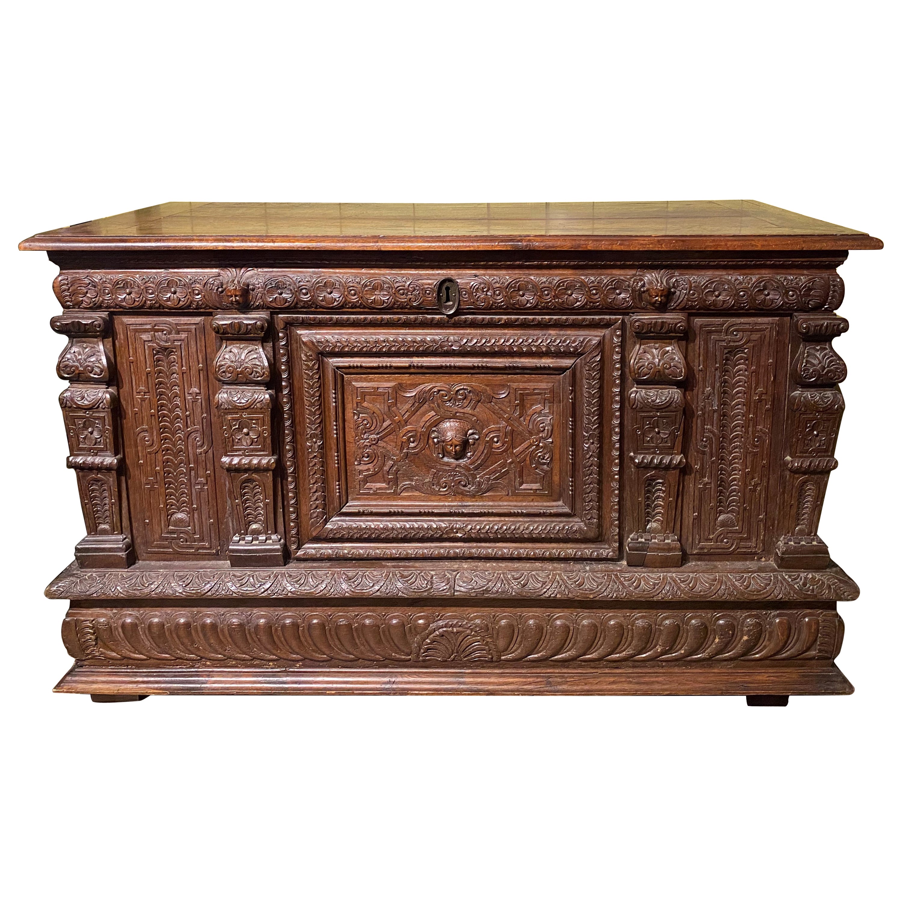 Pennsylvania Walnut Country Blanket Chest with 3 Drawers For Sale at