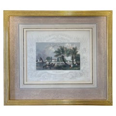 Used Engraving “Chelsea Hospital, Middlesex” Giltwood Frame Circa 1834