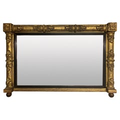 Miroir Ovemantel en bois doré William IV