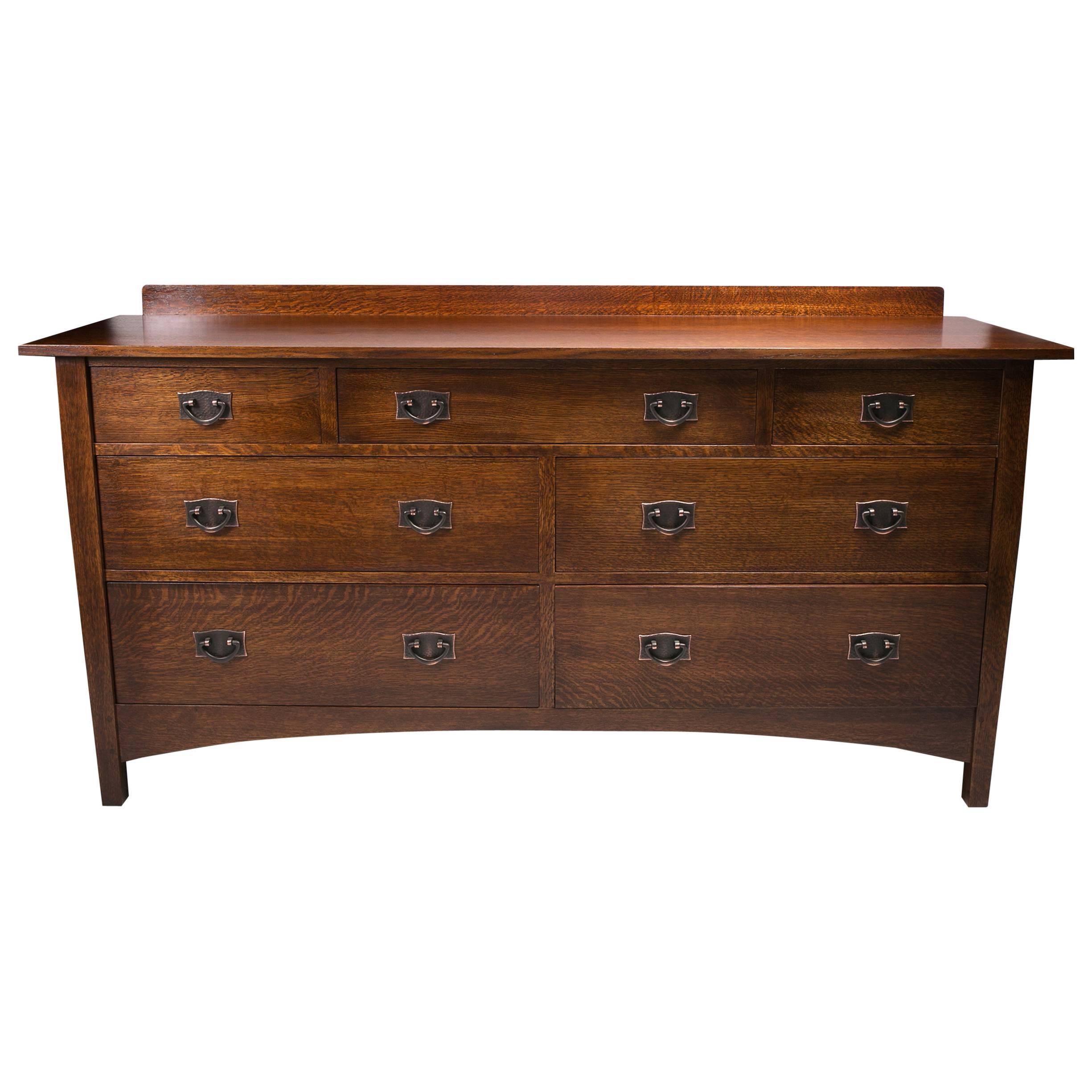 Harvey Ellis Seven-Drawer Dresser by Gustav Stickley